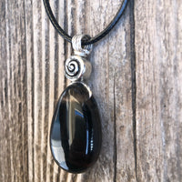 Midnight Lace Obsidian Release, Truth and Growth. Swirl to Signify Consciousness.