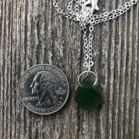 Canadian Jade For Protection, Self-Confidence and Awareness. Pewter Accent Piece.